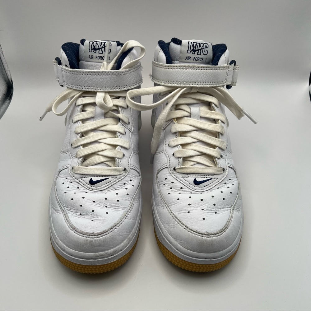 Nike Air Force 1 Mid Jewel QS NYC - Yankees Sneakers - Picture 4 of 9